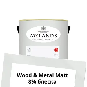 Фото Краски Mylands Wood&Metal Paint Matt 1 л. №2 Maugham White - 1 Краски Mylands Wood&Metal Paint Matt 1 л. №2 Maugham White - фото 1