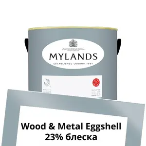 Фото Краски Mylands Wood&Metal Paint Eggshell 2.5 л. №222 Bridge Blue - 1 Краски Mylands Wood&Metal Paint Eggshell 2.5 л. №222 Bridge Blue - фото 1