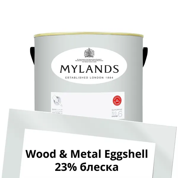 Фото Краски Mylands Wood&Metal Paint Eggshell 2.5 л. №11 St Clement - 1 Краски Mylands Wood&Metal Paint Eggshell 2.5 л. №11 St Clement - фото 1