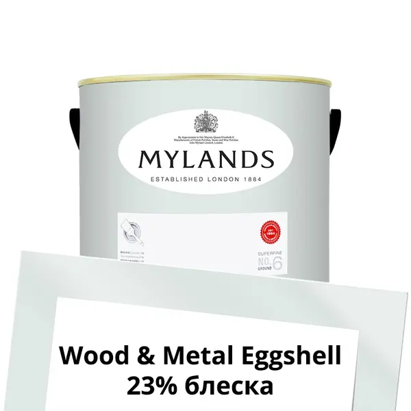 Фото Краски Mylands Wood&Metal Paint Eggshell 2.5 л. №13 Syon Park - 1 Краски Mylands Wood&Metal Paint Eggshell 2.5 л. №13 Syon Park - фото 1