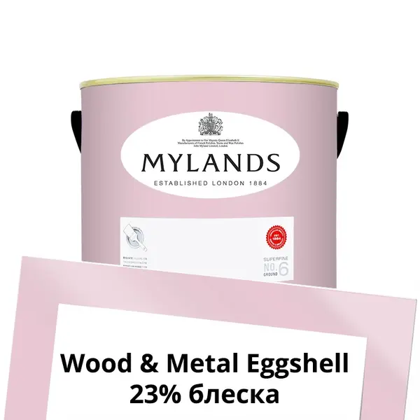 Фото Краски Mylands Wood&Metal Paint Eggshell 2.5 л. №27 Floris - 1 Краски Mylands Wood&Metal Paint Eggshell 2.5 л. №27 Floris - фото 1