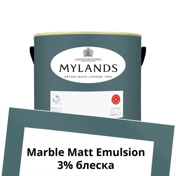 Фото Краски Mylands Marble Matt Emulsion 2.5 л. №232 Eaton Square - 1 Краски Mylands Marble Matt Emulsion 2.5 л. №232 Eaton Square - фото 1