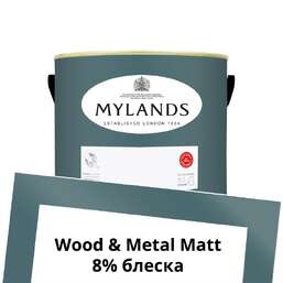 Краски Mylands Wood&Metal Paint Matt 2.5 л. №232 Eaton Square Краски Mylands Wood&Metal Paint Matt 2.5 л. №232 Eaton Square