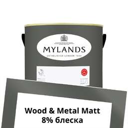 Краски Mylands Wood&Metal Paint Matt 2.5 л. №118 Leadenhall Краски Mylands Wood&Metal Paint Matt 2.5 л. №118 Leadenhall