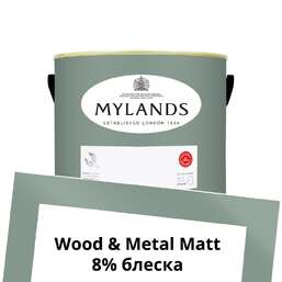 Краски Mylands Wood&Metal Paint Matt 2.5 л. №102 Long Acre Краски Mylands Wood&Metal Paint Matt 2.5 л. №102 Long Acre