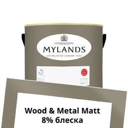 Краски Mylands Wood&Metal Paint Matt 2.5 л. №156 Amber Grey Краски Mylands Wood&Metal Paint Matt 2.5 л. №156 Amber Grey
