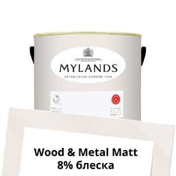 Краски Mylands Wood&Metal Paint Matt 2.5 л. №51 White Hart Краски Mylands Wood&Metal Paint Matt 2.5 л. №51 White Hart