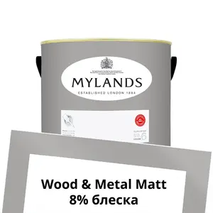 Фото Краски Mylands Wood&Metal Paint Matt 2.5 л. №16 Crace - 1 Краски Mylands Wood&Metal Paint Matt 2.5 л. №16 Crace - фото 1