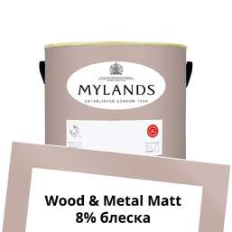 Краски Mylands Wood&Metal Paint Matt 2.5 л. №246 Pale Lilac Краски Mylands Wood&Metal Paint Matt 2.5 л. №246 Pale Lilac