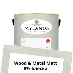 Краски Mylands Wood&Metal Paint Matt 2.5 л. №98 Mews Blue Краски Mylands Wood&Metal Paint Matt 2.5 л. №98 Mews Blue