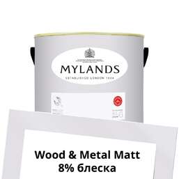 Краски Mylands Wood&Metal Paint Matt 2.5 л. №25 Osterley Краски Mylands Wood&Metal Paint Matt 2.5 л. №25 Osterley