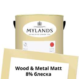 Краски Mylands Wood&Metal Paint Matt 2.5 л. №128 Cornhill Краски Mylands Wood&Metal Paint Matt 2.5 л. №128 Cornhill