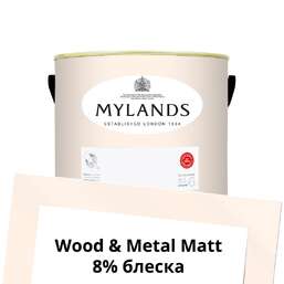 Краски Mylands Wood&Metal Paint Matt 2.5 л. №22 Kensington Rose Краски Mylands Wood&Metal Paint Matt 2.5 л. №22 Kensington Rose
