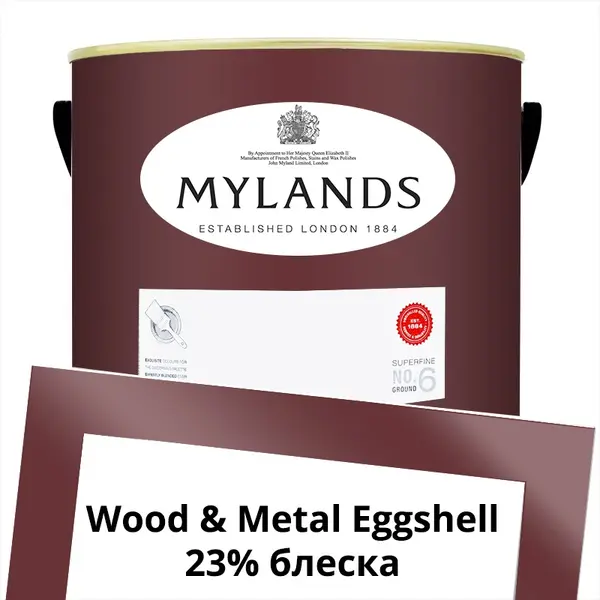 Фото Краски Mylands Wood&Metal Paint Eggshell 5 л. №49 Huguenot - 1 Краски Mylands Wood&Metal Paint Eggshell 5 л. №49 Huguenot - фото 1