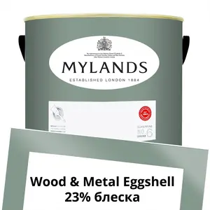 Фото Краски Mylands Wood&Metal Paint Eggshell 5 л. №102 Long Acre - 1 Краски Mylands Wood&Metal Paint Eggshell 5 л. №102 Long Acre - фото 1