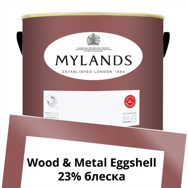 Фото Краски Mylands Wood&Metal Paint Eggshell 5 л. №270 Covent Garden Floral - 1 Краски Mylands Wood&Metal Paint Eggshell 5 л. №270 Covent Garden Floral - фото 1