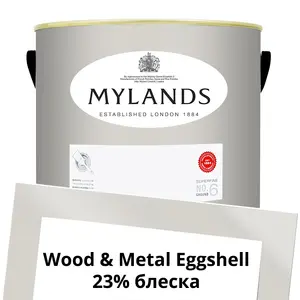 Фото Краски Mylands Wood&Metal Paint Eggshell 5 л. №55 Limestone - 1 Краски Mylands Wood&Metal Paint Eggshell 5 л. №55 Limestone - фото 1