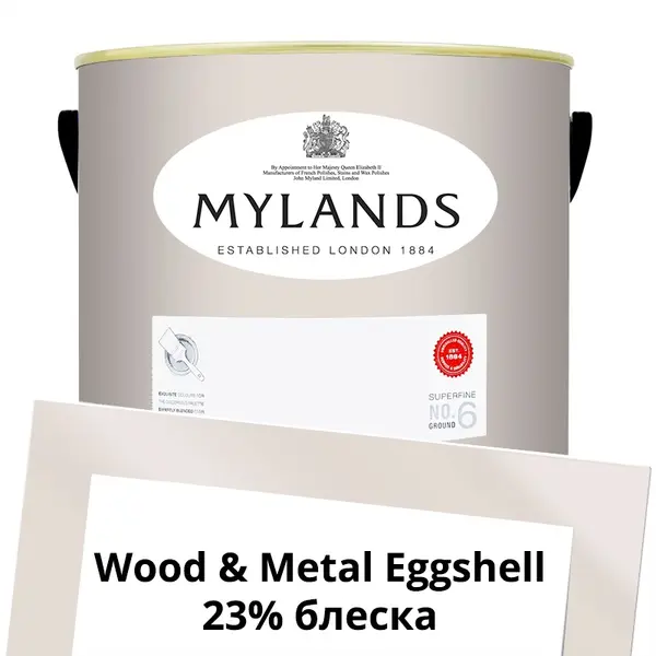 Фото Краски Mylands Wood&Metal Paint Eggshell 5 л. №82 Marble Arch - 1 Краски Mylands Wood&Metal Paint Eggshell 5 л. №82 Marble Arch - фото 1
