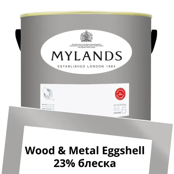 Фото Краски Mylands Wood&Metal Paint Eggshell 5 л. №16 Crace - 1 Краски Mylands Wood&Metal Paint Eggshell 5 л. №16 Crace - фото 1