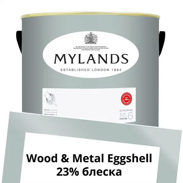 Фото Краски Mylands Wood&Metal Paint Eggshell 5 л. №112 Hawkesmoor - 1 Краски Mylands Wood&Metal Paint Eggshell 5 л. №112 Hawkesmoor - фото 1