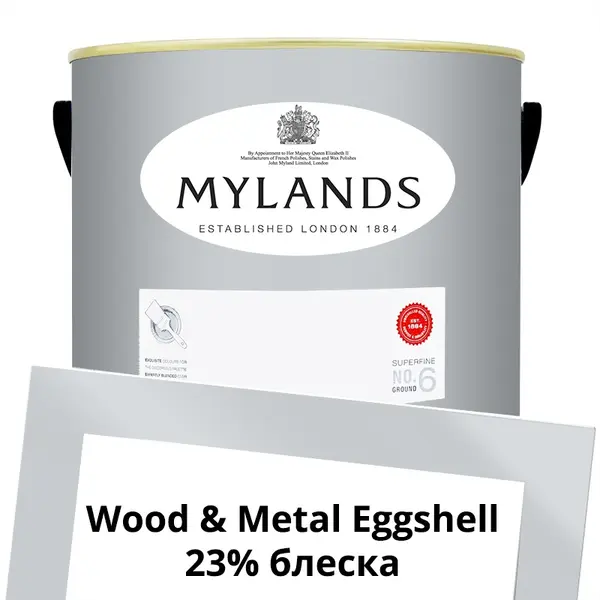 Фото Краски Mylands Wood&Metal Paint Eggshell 5 л. №23 Islington - 1 Краски Mylands Wood&Metal Paint Eggshell 5 л. №23 Islington - фото 1