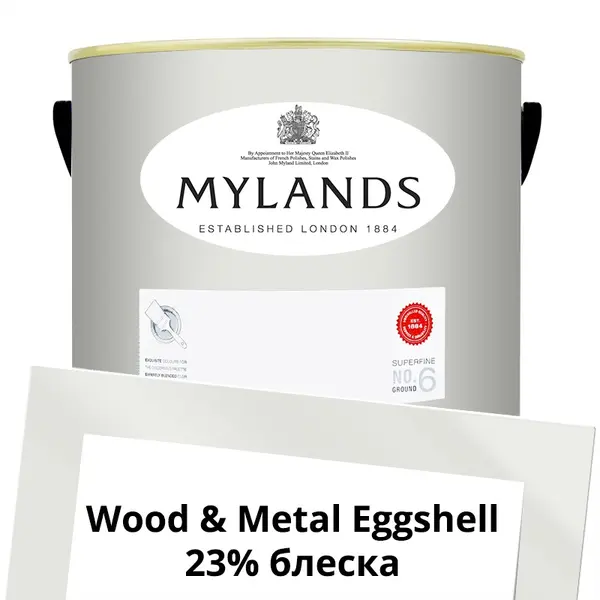 Фото Краски Mylands Wood&Metal Paint Eggshell 5 л. №5 Holland Park - 1 Краски Mylands Wood&Metal Paint Eggshell 5 л. №5 Holland Park - фото 1