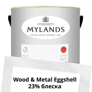 Фото Краски Mylands Wood&Metal Paint Eggshell 5 л. №3 Cotton Street - 1 Краски Mylands Wood&Metal Paint Eggshell 5 л. №3 Cotton Street - фото 1