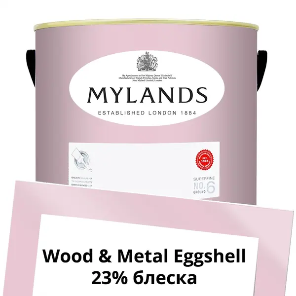 Фото Краски Mylands Wood&Metal Paint Eggshell 5 л. №27 Floris - 1 Краски Mylands Wood&Metal Paint Eggshell 5 л. №27 Floris - фото 1