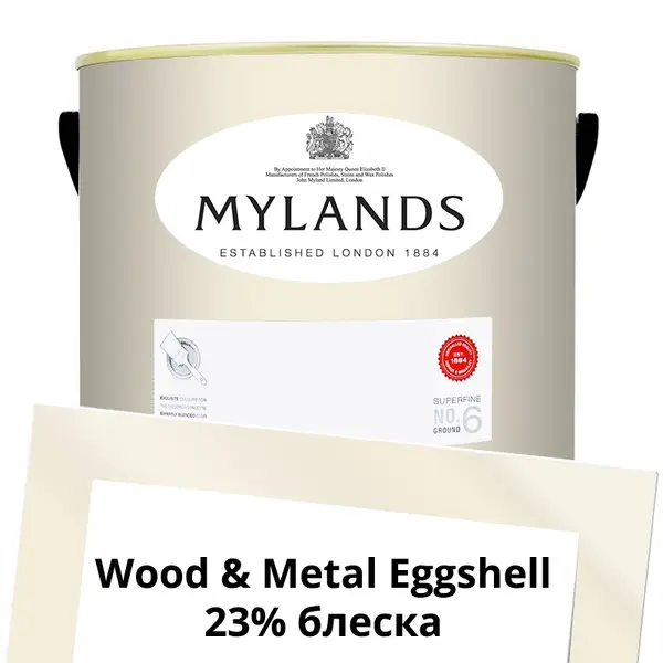 Фото Краски Mylands Wood&Metal Paint Eggshell 5 л. №9 Whitehall - 1 Краски Mylands Wood&Metal Paint Eggshell 5 л. №9 Whitehall - фото 1