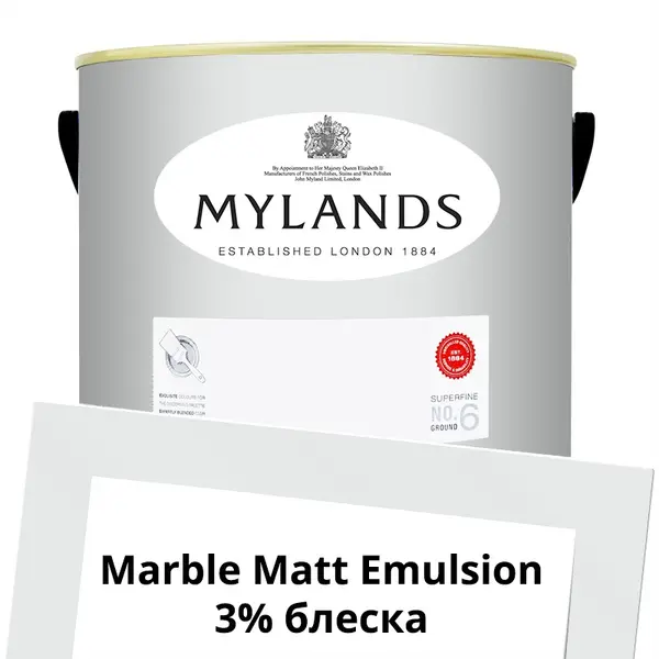 Фото Краски Mylands Marble Matt Emulsion 5 л. №3 Cotton Street - 1 Краски Mylands Marble Matt Emulsion 5 л. №3 Cotton Street - фото 1