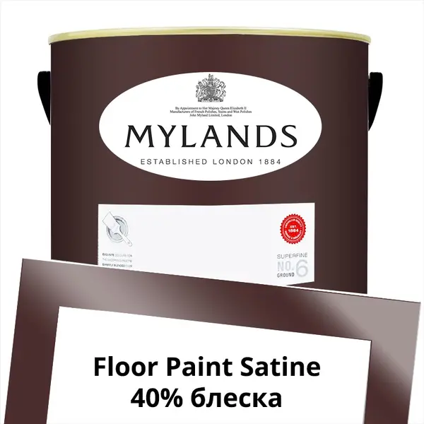 Фото Краски Mylands Floor Paint Satine (для пола) 5 л. №296 Rothschild Street - 1 Краски Mylands Floor Paint Satine (для пола) 5 л. №296 Rothschild Street - фото 1
