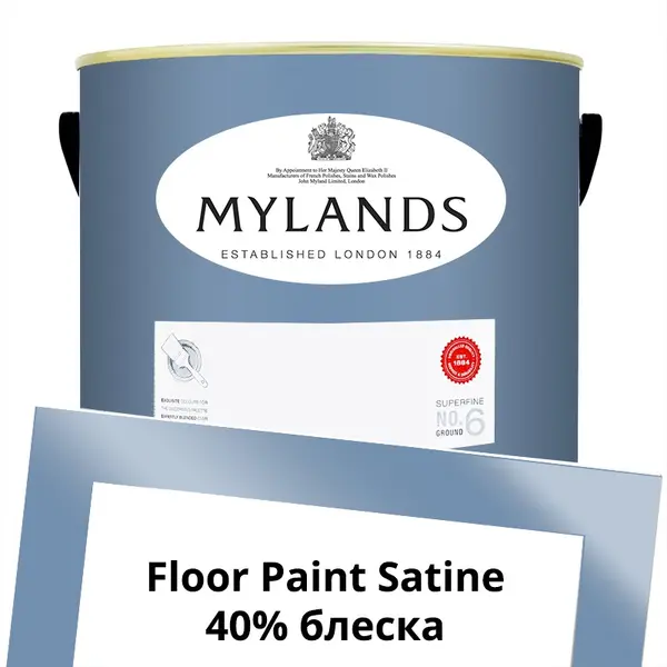 Фото Краски Mylands Floor Paint Satine (для пола) 5 л. №33 Boathouse - 1 Краски Mylands Floor Paint Satine (для пола) 5 л. №33 Boathouse - фото 1