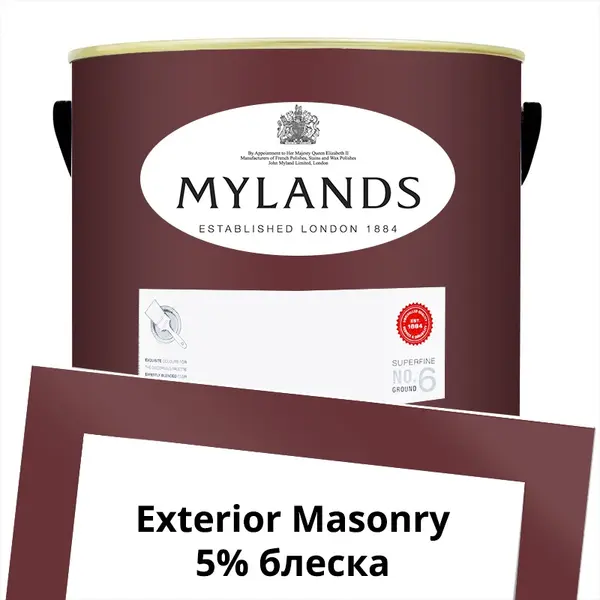 Фото Краски Mylands Exterior Masonry Paint Фасадная 5 л. №49 Huguenot - 1 Краски Mylands Exterior Masonry Paint Фасадная 5 л. №49 Huguenot - фото 1