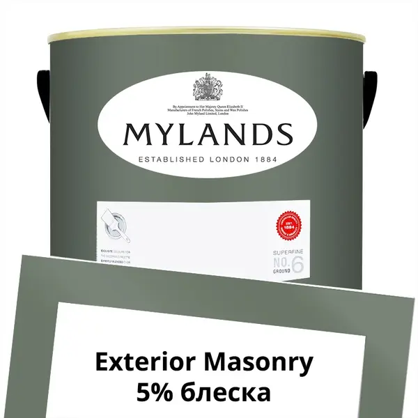 Фото Краски Mylands Exterior Masonry Paint Фасадная 5 л. №168 Myrtle Green - 1 Краски Mylands Exterior Masonry Paint Фасадная 5 л. №168 Myrtle Green - фото 1