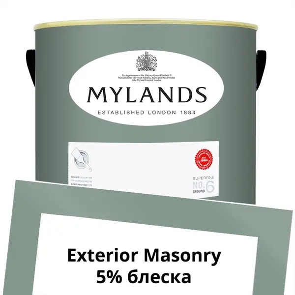 Фото Краски Mylands Exterior Masonry Paint Фасадная 5 л. №102 Long Acre - 1 Краски Mylands Exterior Masonry Paint Фасадная 5 л. №102 Long Acre - фото 1