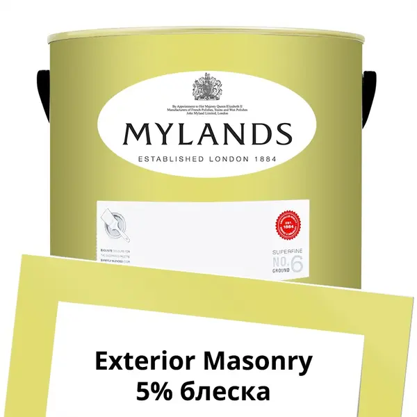 Фото Краски Mylands Exterior Masonry Paint Фасадная 5 л. №148 Verdure Yellow - 1 Краски Mylands Exterior Masonry Paint Фасадная 5 л. №148 Verdure Yellow - фото 1