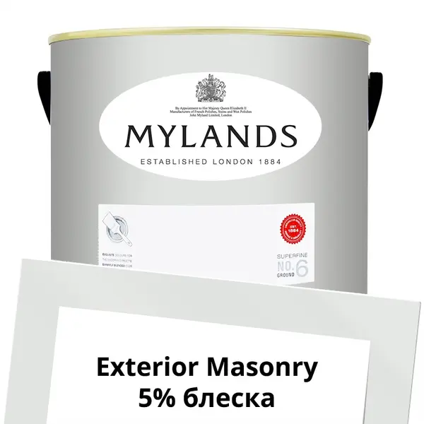 Фото Краски Mylands Exterior Masonry Paint Фасадная 5 л. №2 Maugham White - 1 Краски Mylands Exterior Masonry Paint Фасадная 5 л. №2 Maugham White - фото 1
