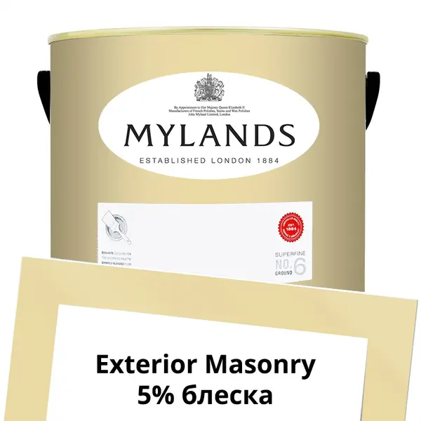Фото Краски Mylands Exterior Masonry Paint Фасадная 5 л. №128 Cornhill - 1 Краски Mylands Exterior Masonry Paint Фасадная 5 л. №128 Cornhill - фото 1