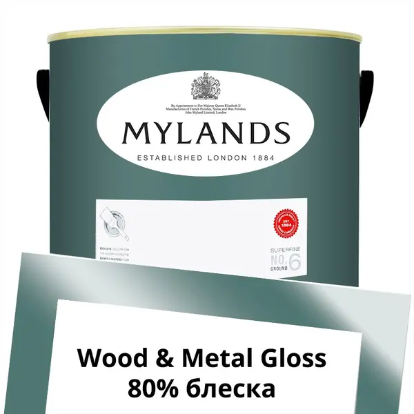 Фото Краски Mylands Wood&Metal Paint Gloss 5 л. №216 Burlington Arcade - 1 Краски Mylands Wood&Metal Paint Gloss 5 л. №216 Burlington Arcade - фото 1