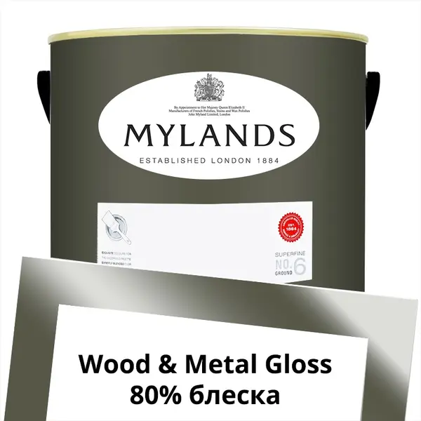 Фото Краски Mylands Wood&Metal Paint Gloss 5 л. №39 Messel - 1 Краски Mylands Wood&Metal Paint Gloss 5 л. №39 Messel - фото 1