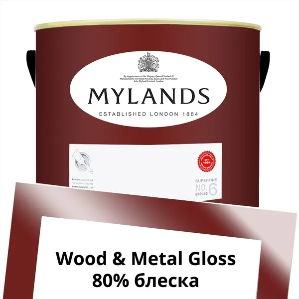Фото Краски Mylands Wood&Metal Paint Gloss 5 л. №281 Arts Club - 1 Краски Mylands Wood&Metal Paint Gloss 5 л. №281 Arts Club - фото 1