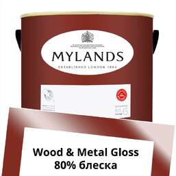 Краски Mylands Wood&Metal Paint Gloss 5 л. №288 Indian Lake Краски Mylands Wood&Metal Paint Gloss 5 л. №288 Indian Lake