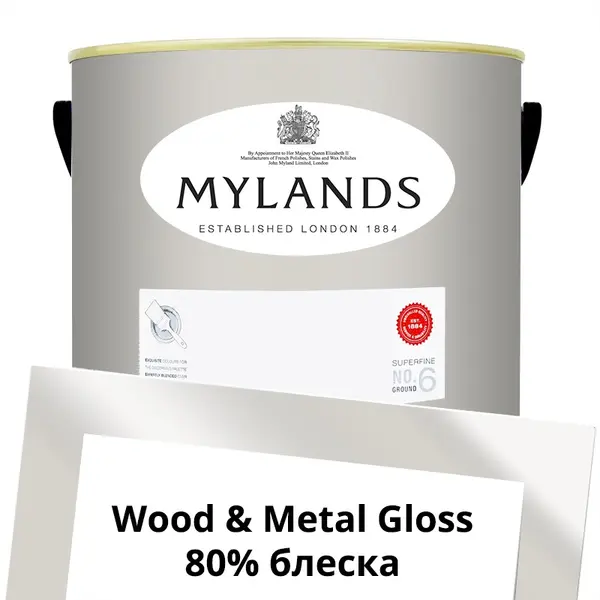 Фото Краски Mylands Wood&Metal Paint Gloss 5 л. №55 Limestone - 1 Краски Mylands Wood&Metal Paint Gloss 5 л. №55 Limestone - фото 1