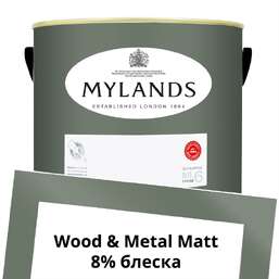 Краски Mylands Wood&Metal Paint Matt 5 л. №168 Myrtle Green Краски Mylands Wood&Metal Paint Matt 5 л. №168 Myrtle Green