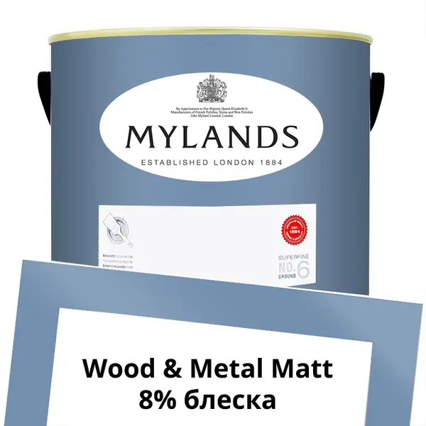 Фото Краски Mylands Wood&Metal Paint Matt 5 л. №33 Boathouse - 1 Краски Mylands Wood&Metal Paint Matt 5 л. №33 Boathouse - фото 1