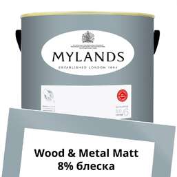 Краски Mylands Wood&Metal Paint Matt 5 л. №222 Bridge Blue Краски Mylands Wood&Metal Paint Matt 5 л. №222 Bridge Blue