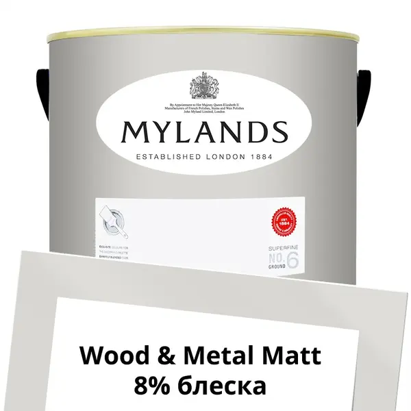 Фото Краски Mylands Wood&Metal Paint Matt 5 л. №84 Frieze - 1 Краски Mylands Wood&Metal Paint Matt 5 л. №84 Frieze - фото 1