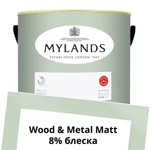 Фото Краски Mylands Wood&Metal Paint Matt 5 л. №100 Chiswick - 1 Краски Mylands Wood&Metal Paint Matt 5 л. №100 Chiswick - фото 1