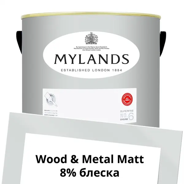 Фото Краски Mylands Wood&Metal Paint Matt 5 л. №20 Elgin - 1 Краски Mylands Wood&Metal Paint Matt 5 л. №20 Elgin - фото 1