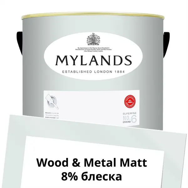 Фото Краски Mylands Wood&Metal Paint Matt 5 л. №13 Syon Park - 1 Краски Mylands Wood&Metal Paint Matt 5 л. №13 Syon Park - фото 1